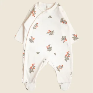 Peach Orchard Footed Snapsuit