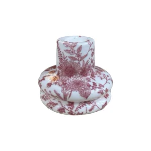 Bordeaux Flower Candle Holder