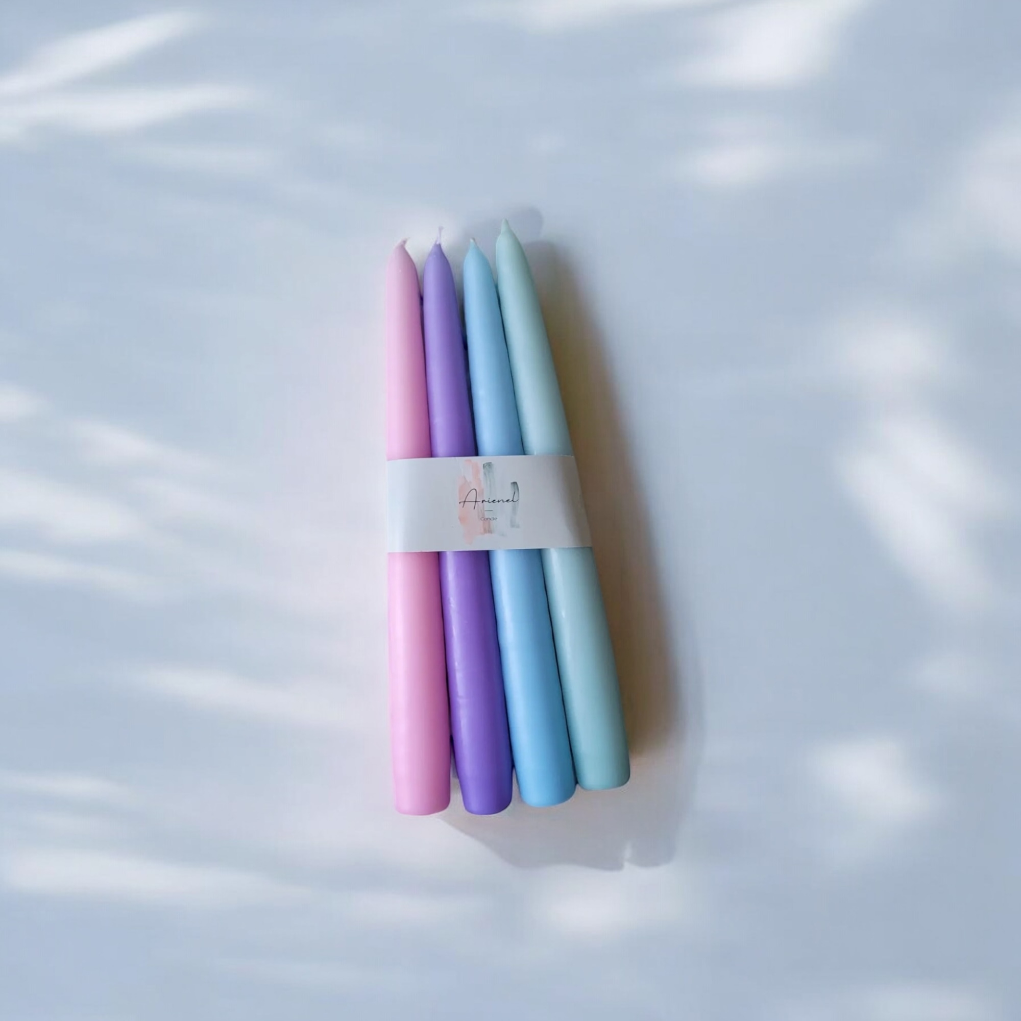 Candlestick Candle | Shades Of Pastel | Set Of 4