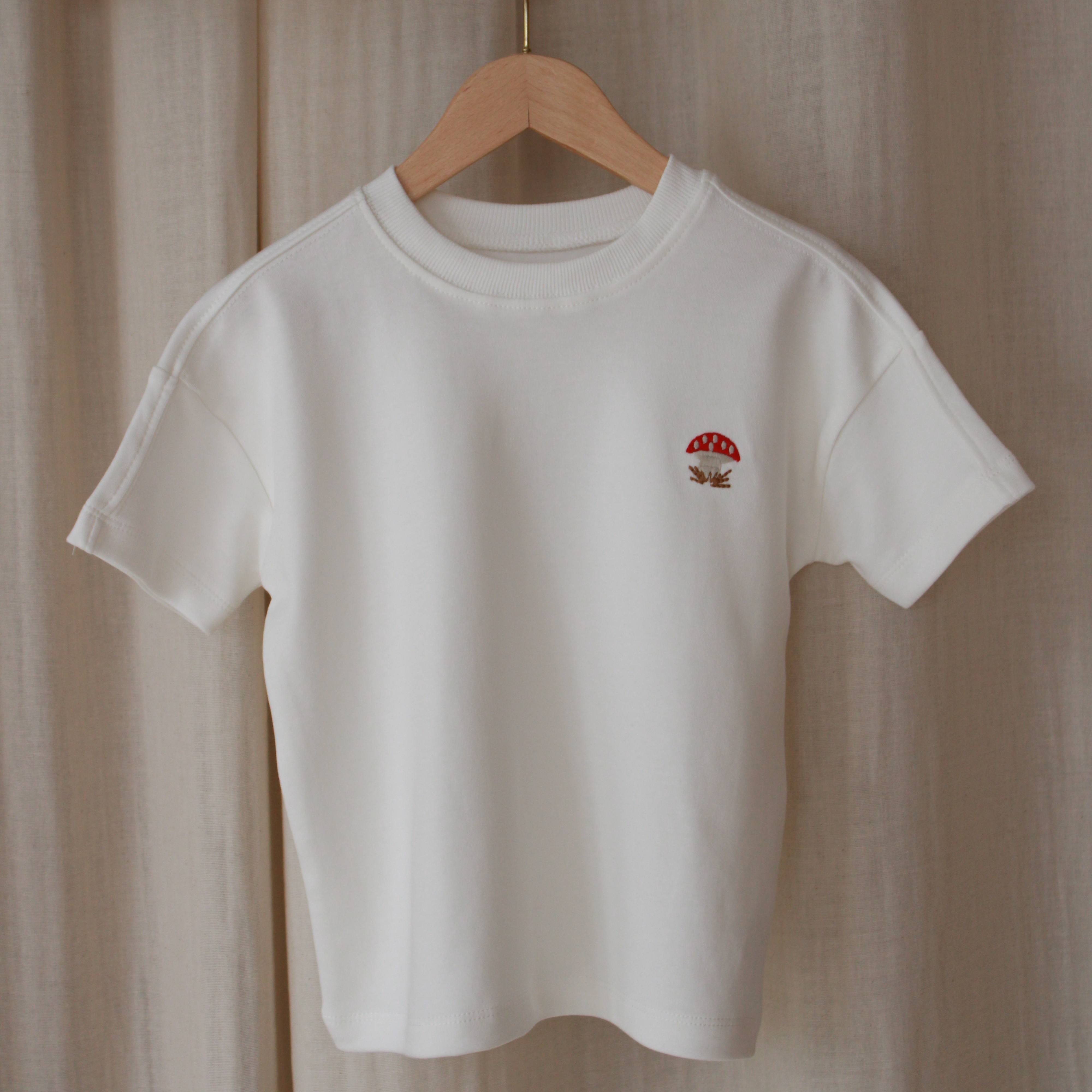 Mushroom Embroidered Oversize T-shirt