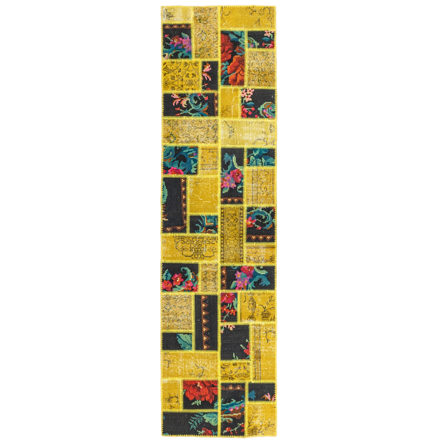 Prunus Karabakh's Kilim Patchwork Runner 81x309 Cm