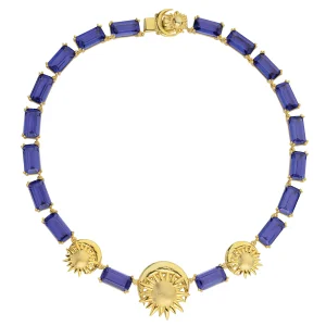Sun And Moon Tanzanite Blue Necklace