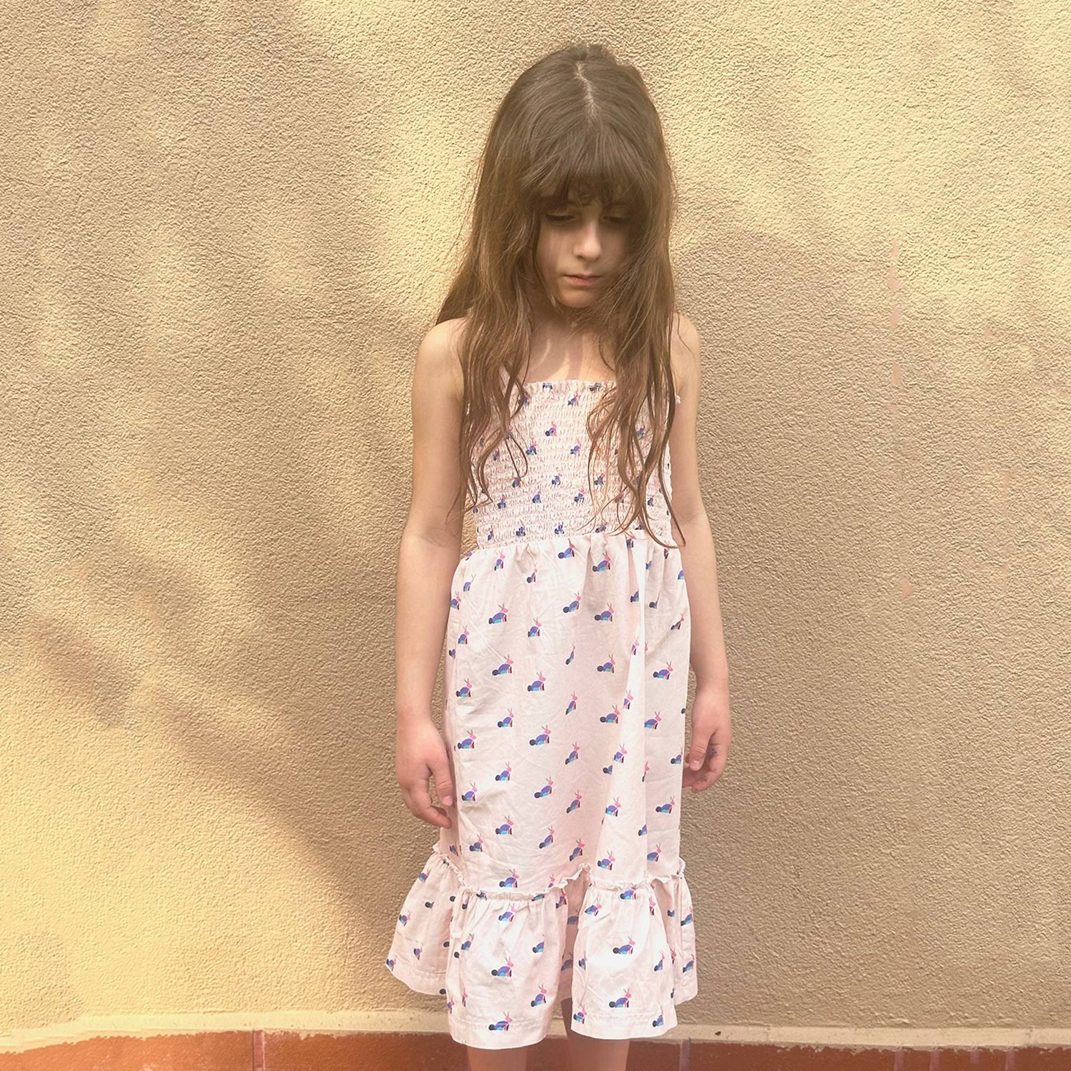 Bunny All Over Sleeveless Strap Dress