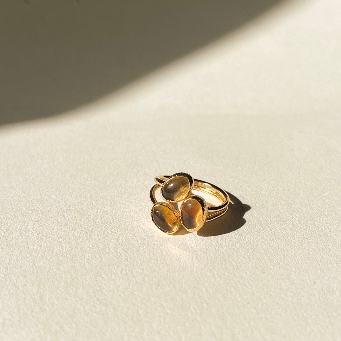 Tiger's Eye Kokoro Ring