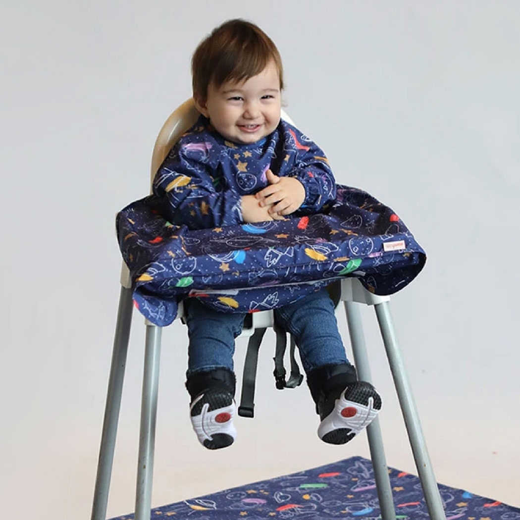 Little Astronauts High Chair Apron