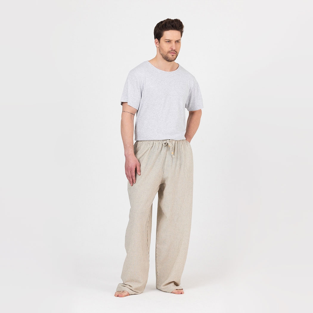 Black Striped Pants