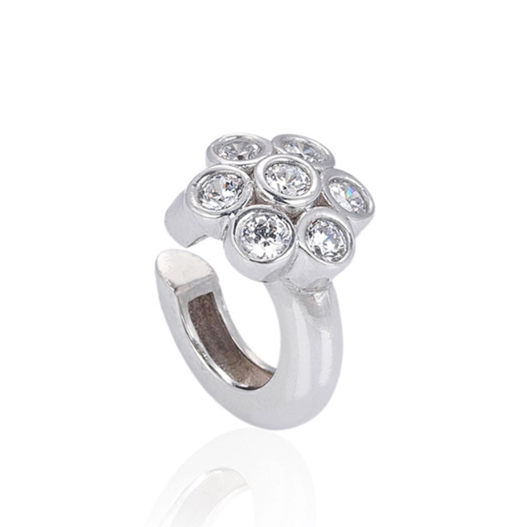 Bloom Silver Earcuff