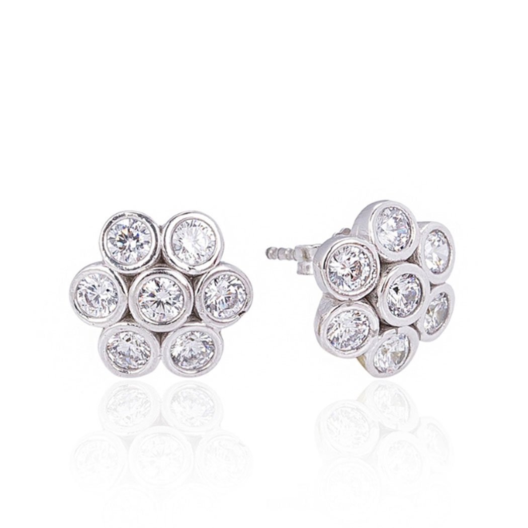 Bloom Silver Earrings