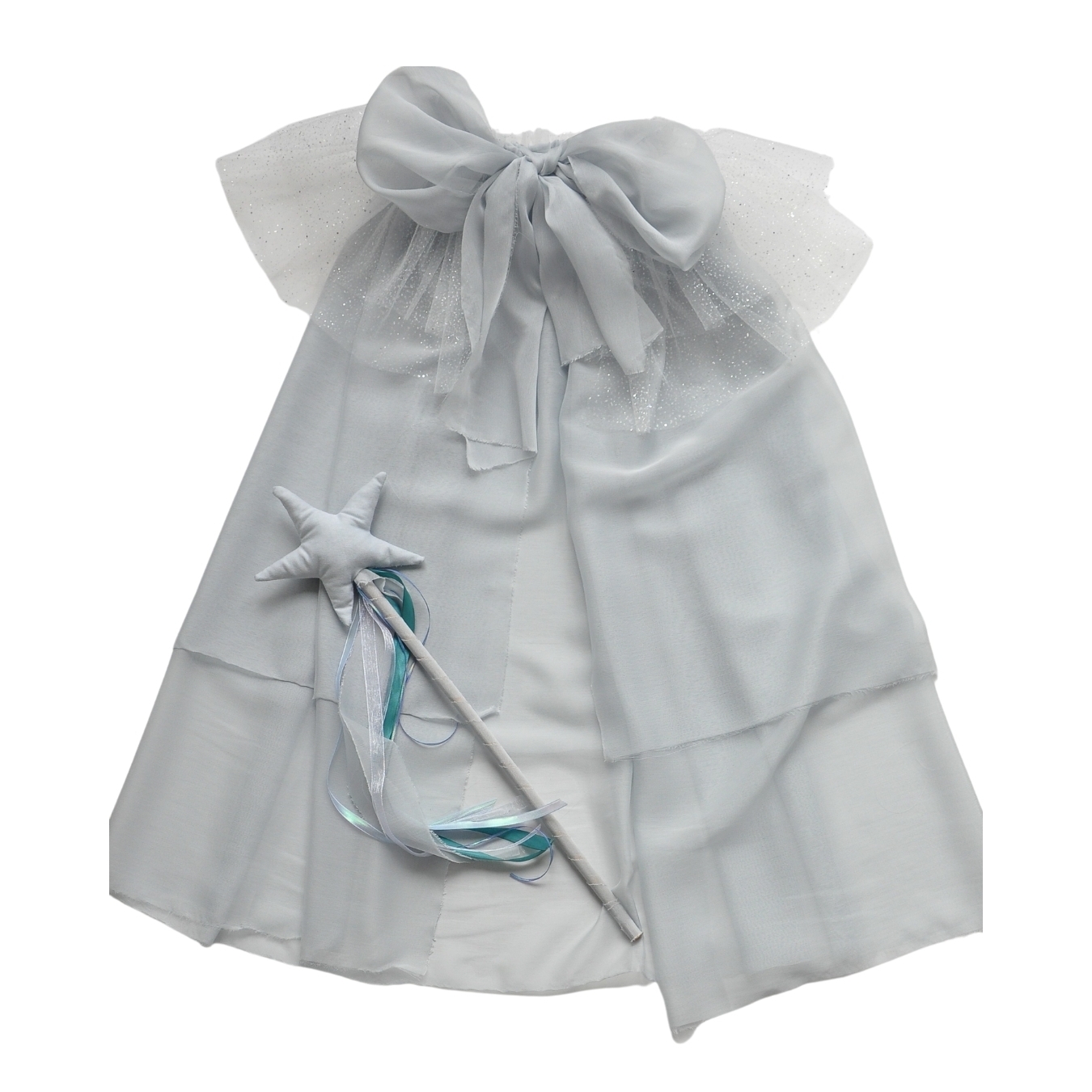 Blue Tulle Cape Costume