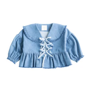 Frill Detail Denim Shirt
