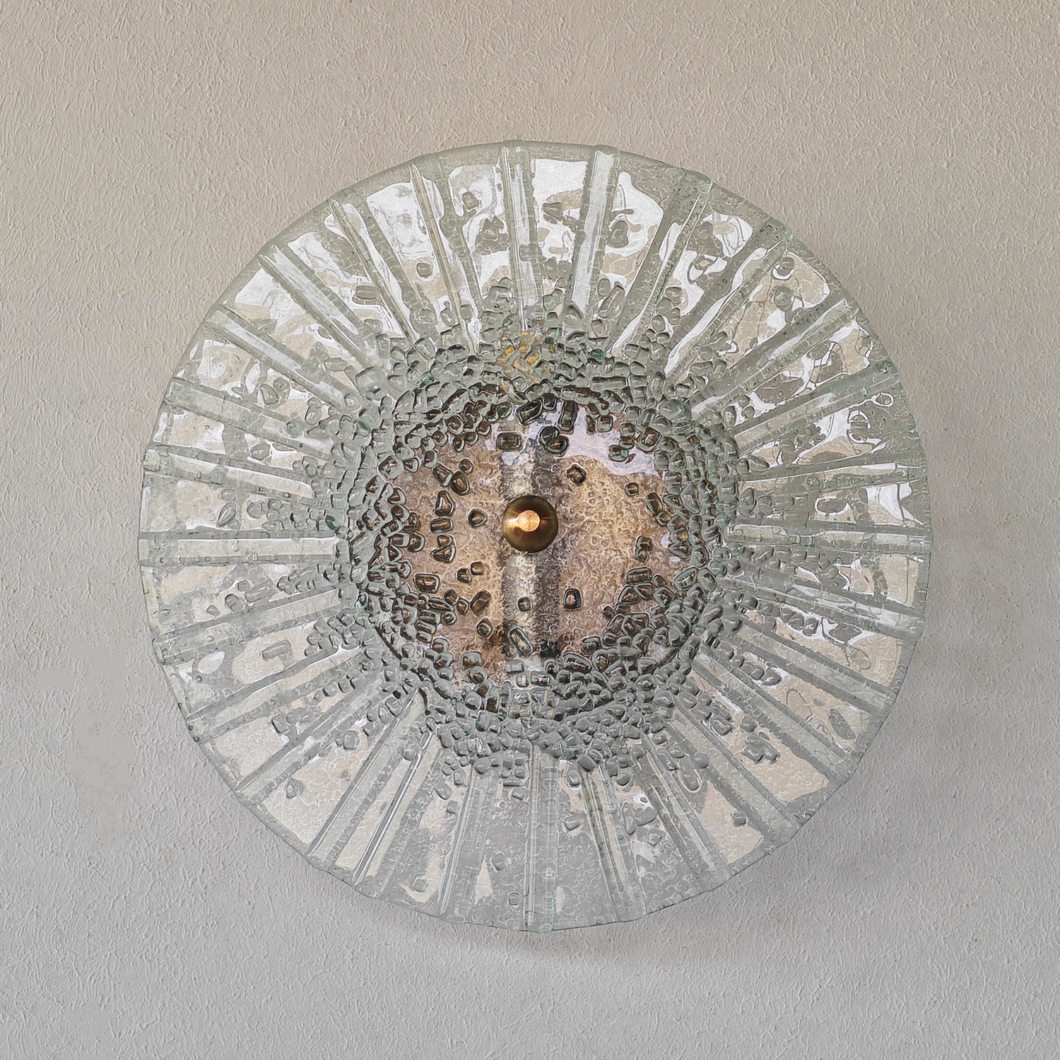 Helia 2 Handcrafted Glass Wall Sconce - Transparent