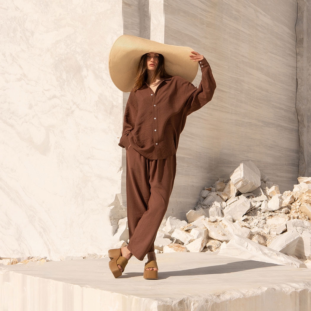 Brown Oversize Shirt