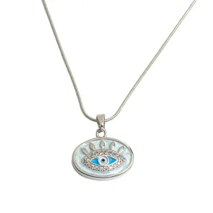 Oval Nazar Kolye