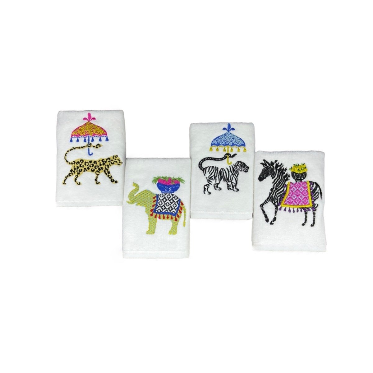Safari Series Hand Towels Set Of 4