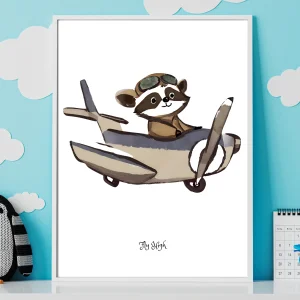 Çocuklar İçin Tasarım Posterler Fly High No:6