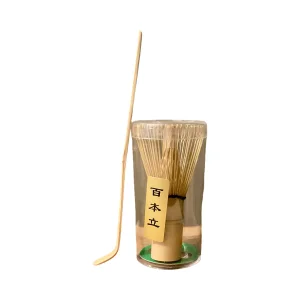 Bamboo Matcha Whisk & Scoop Set | Chasen + Chashaku