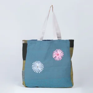 Multicolored Embroidered Tote Bag