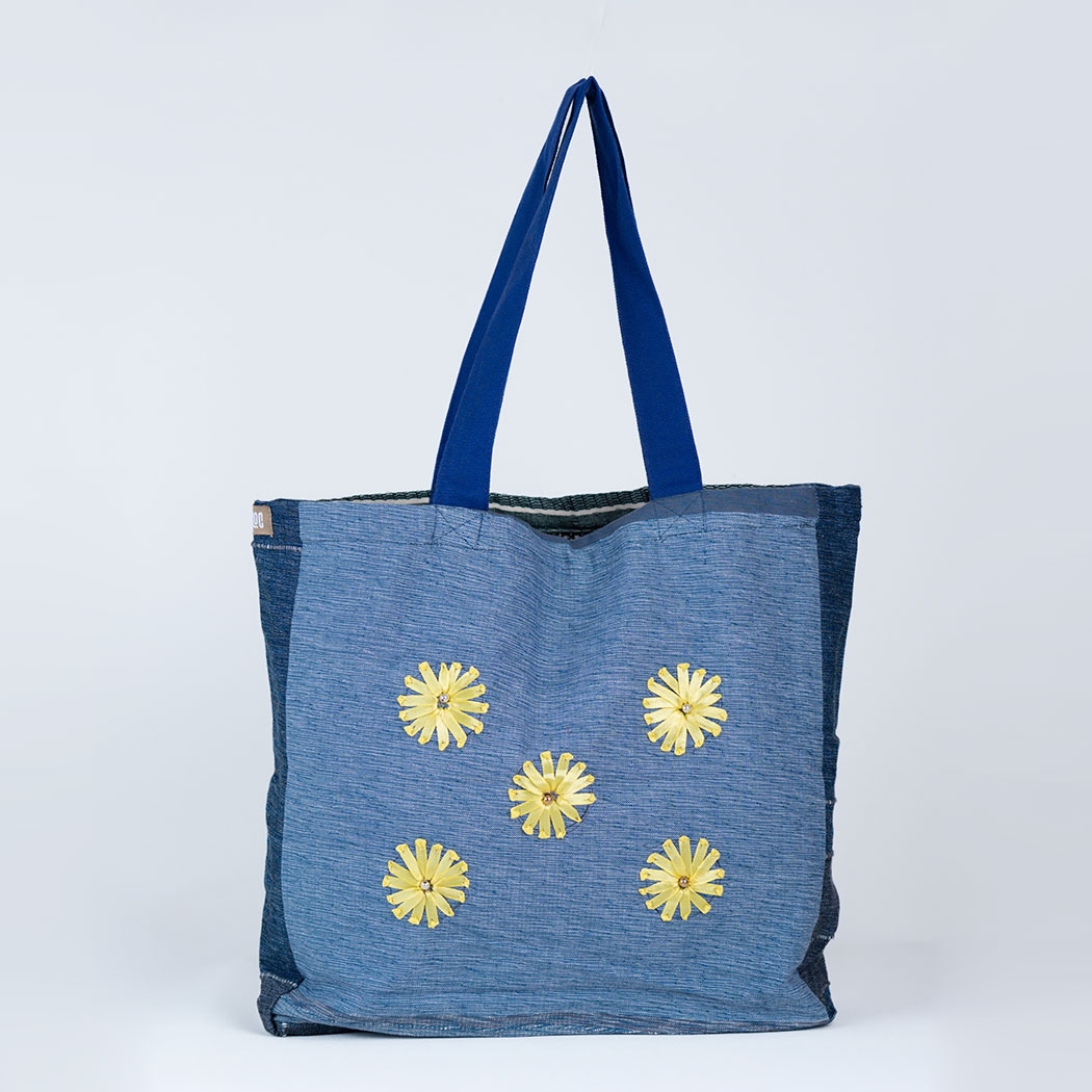 Multicolored Embroidered Tote Bag