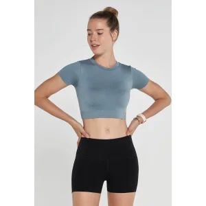 Captiva Yumuşak Dokulu & Esnek Crop Top - 2