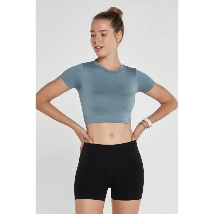 Captiva Yumuşak Dokulu & Esnek Crop Top - 2