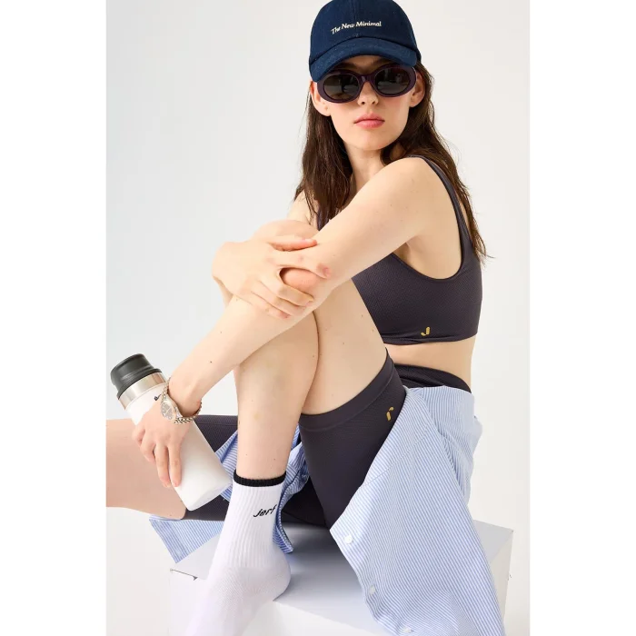 Holly Petek Desenli Yüksek Bel Biker Tayt - 4