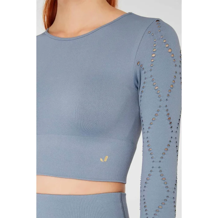 Naples Uzun Kol Crop Top Econyl - 2