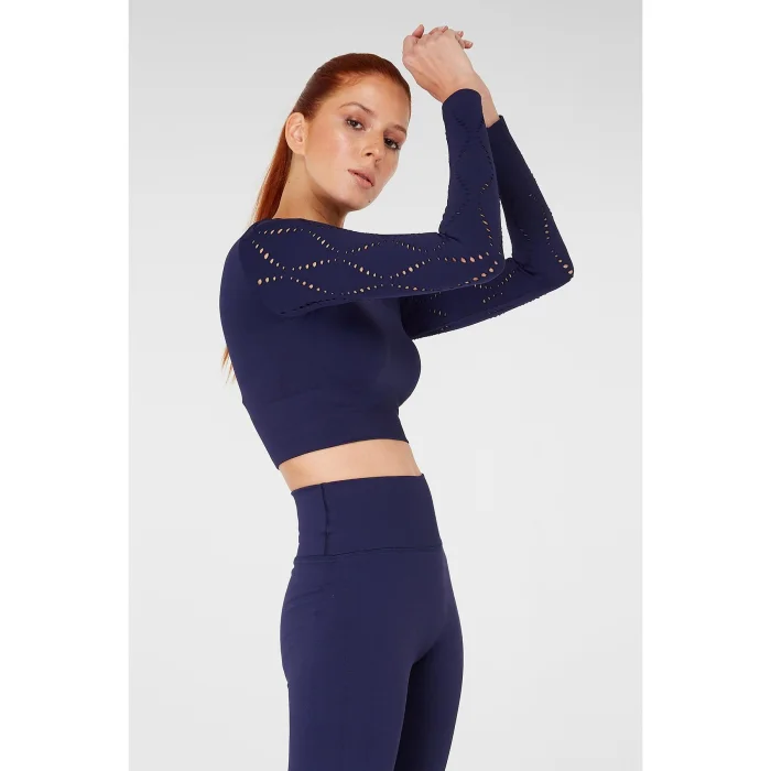 Naples Uzun Kol Crop Top Econyl - 4