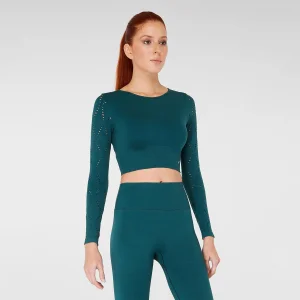 Naples Uzun Kol Crop Top Econyl - 1
