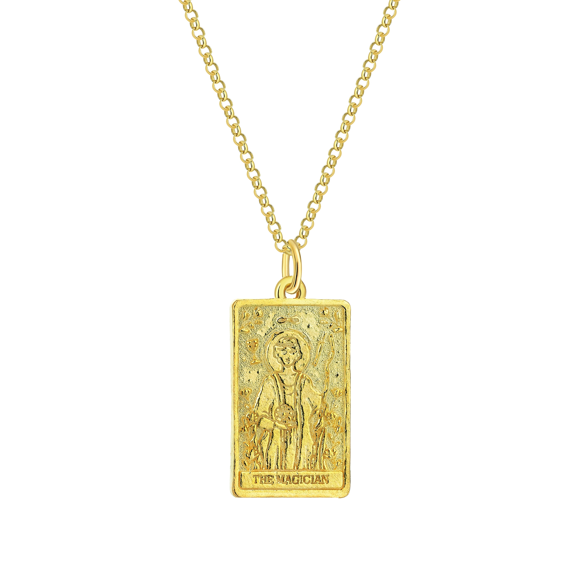Silver Tarot Necklace - The Magician