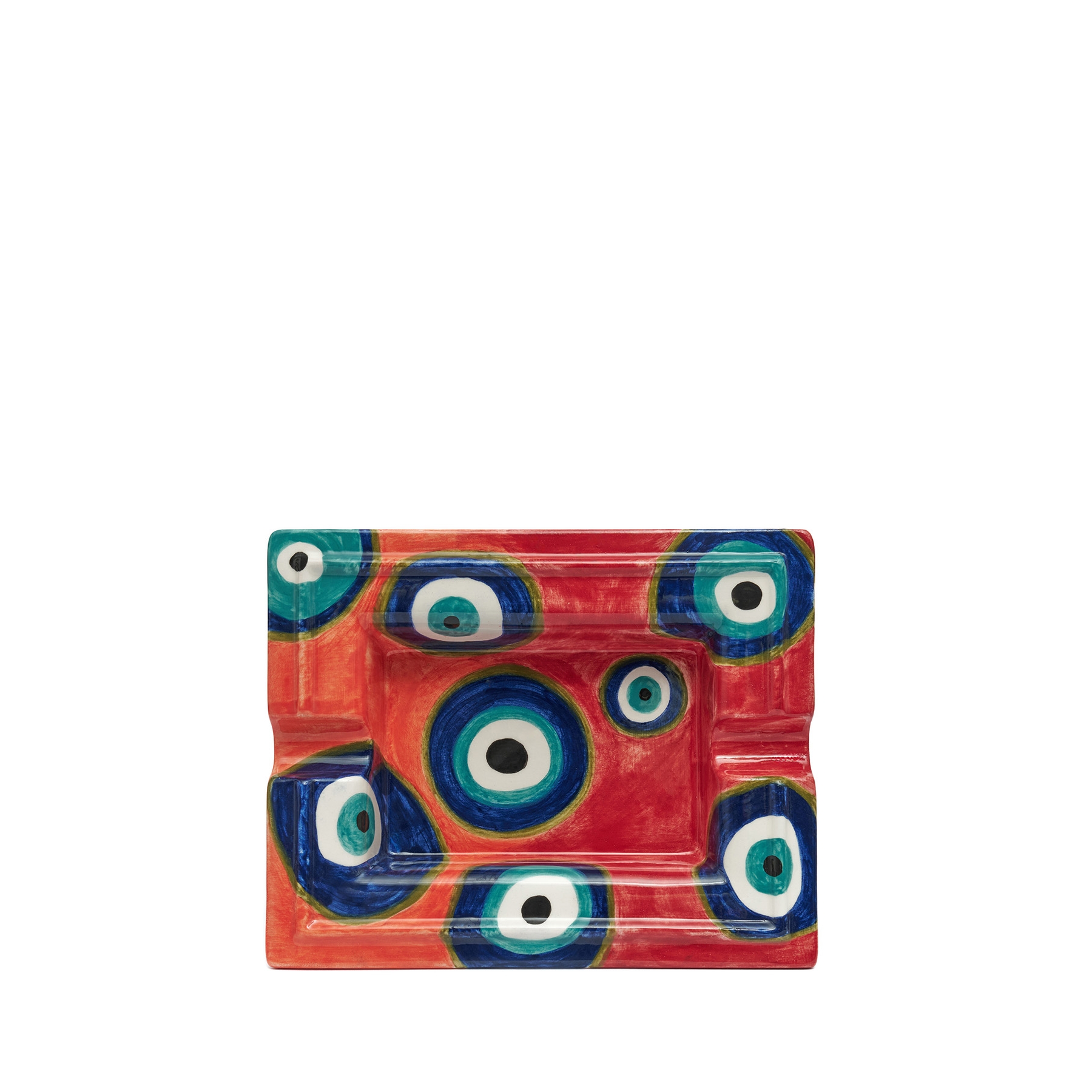 Red Evil Eye Bead Ashtray
