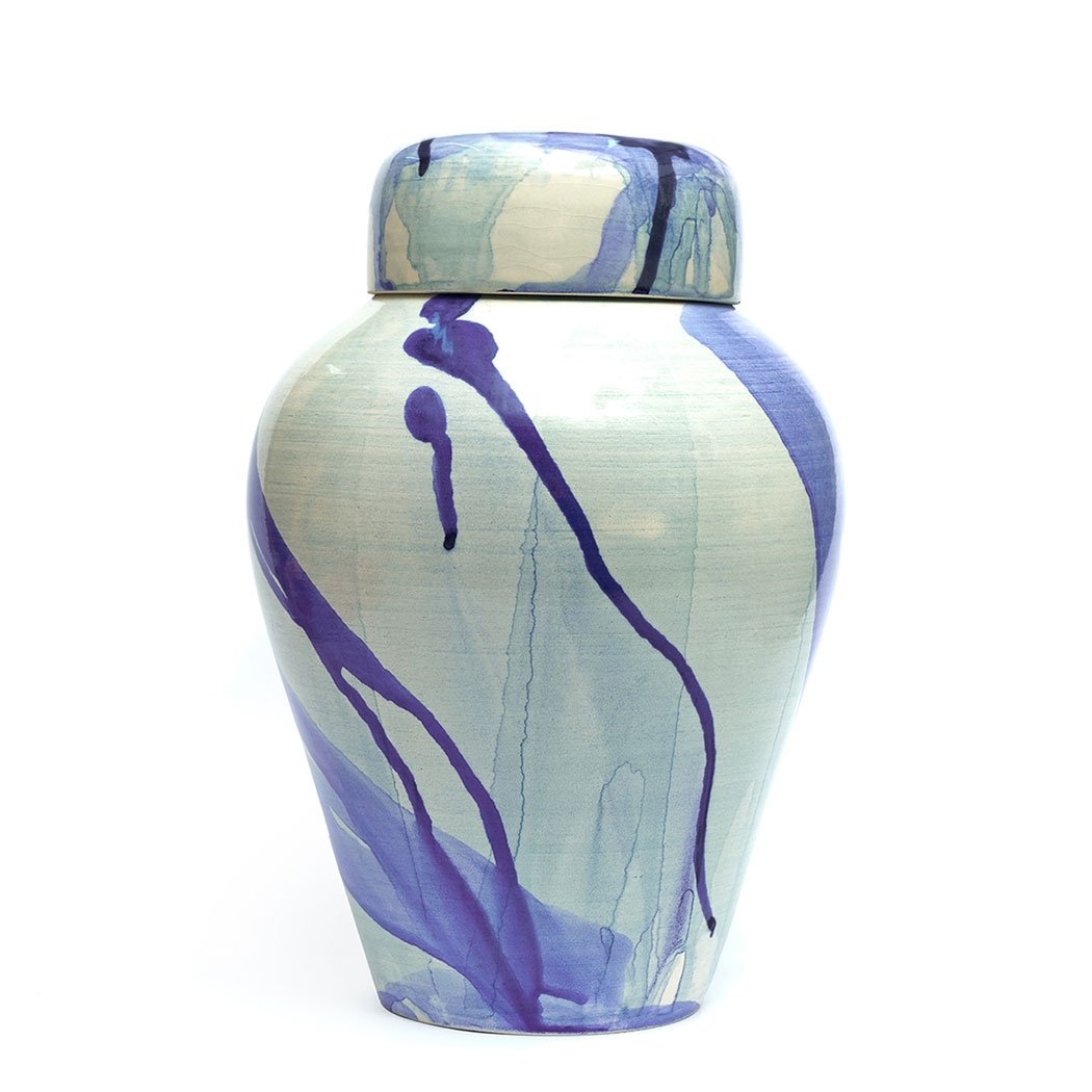 Blue Waterway Patterned Vase
