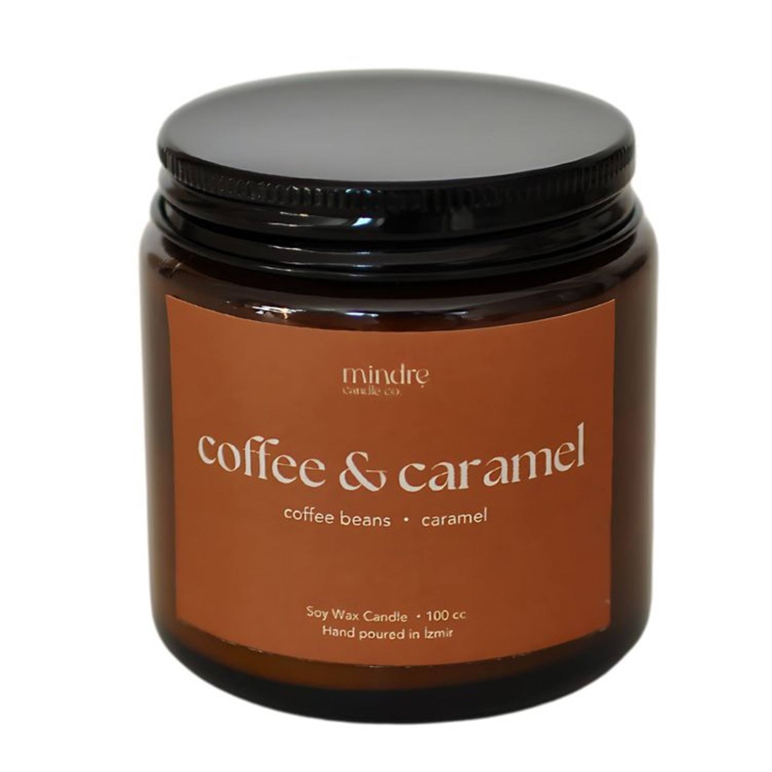 Amber Serisi Coffee Caramel 100 Ml Kokulu Soya Mumu