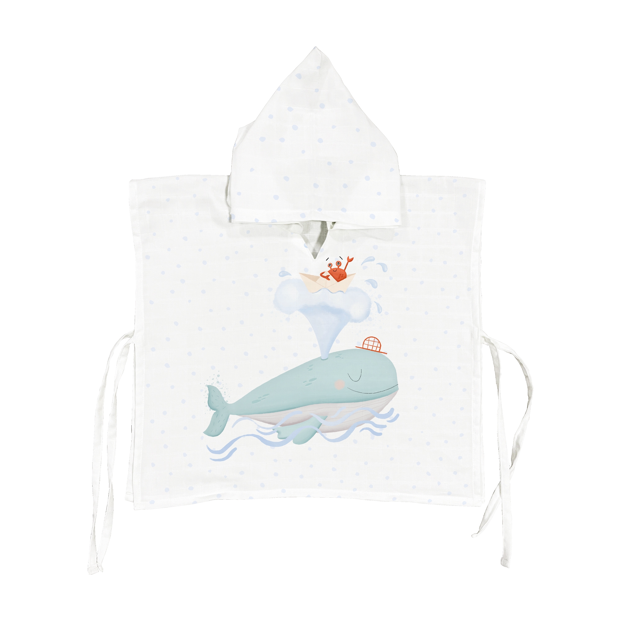 Boubou %100 Organik Pamuk Bebek/çocuk Müslin Panço