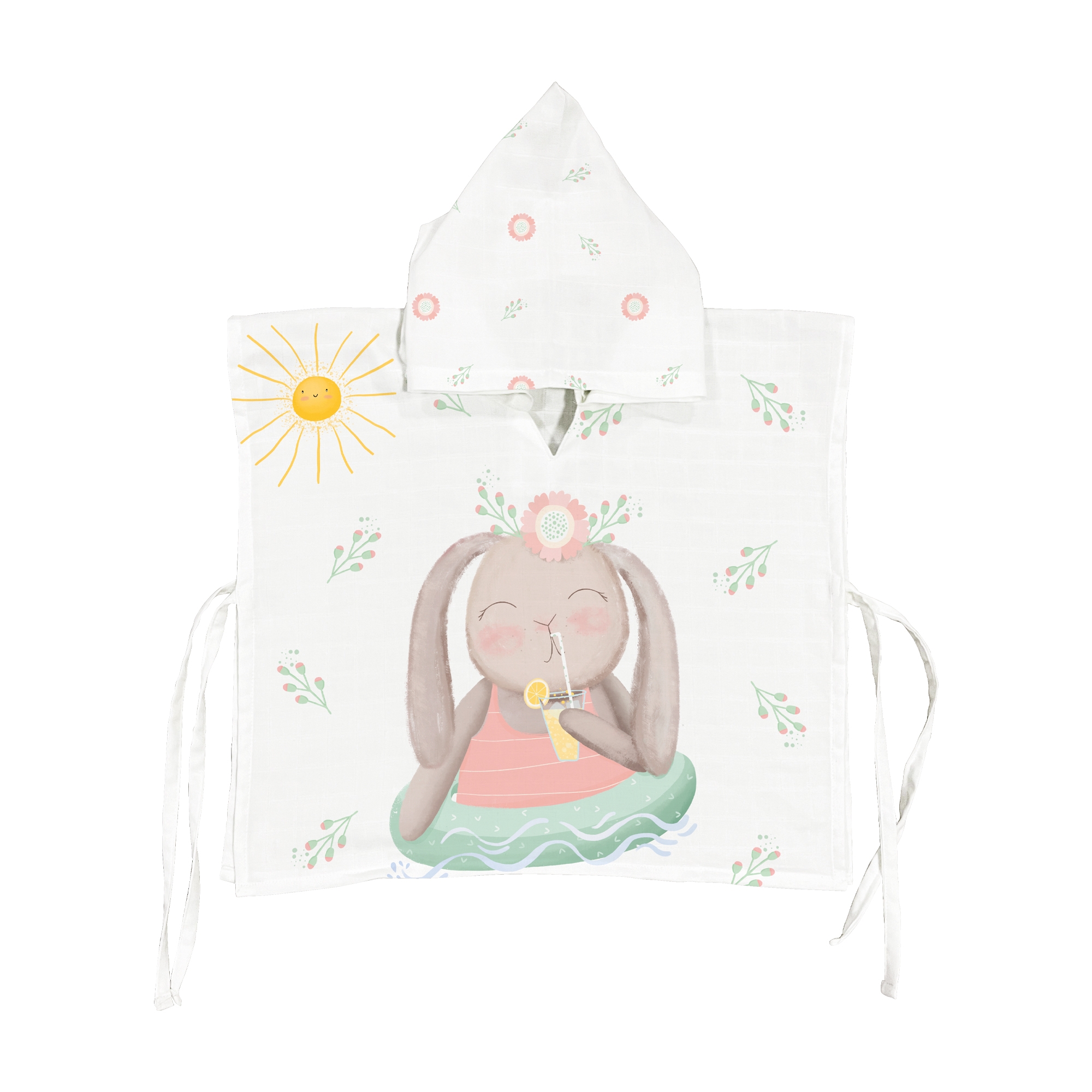 Loulou %100 Organik Pamuk Bebek/çocuk Müslin Panço