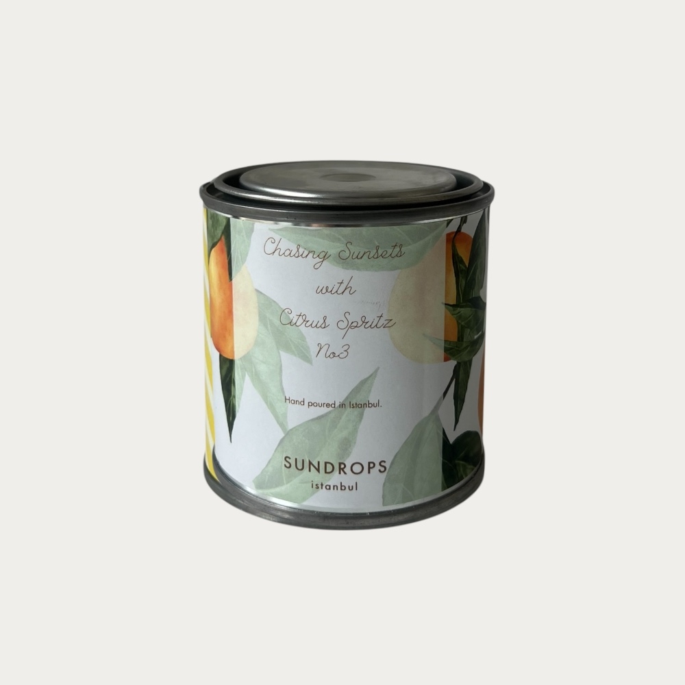 Sundrops Tin Candle No3