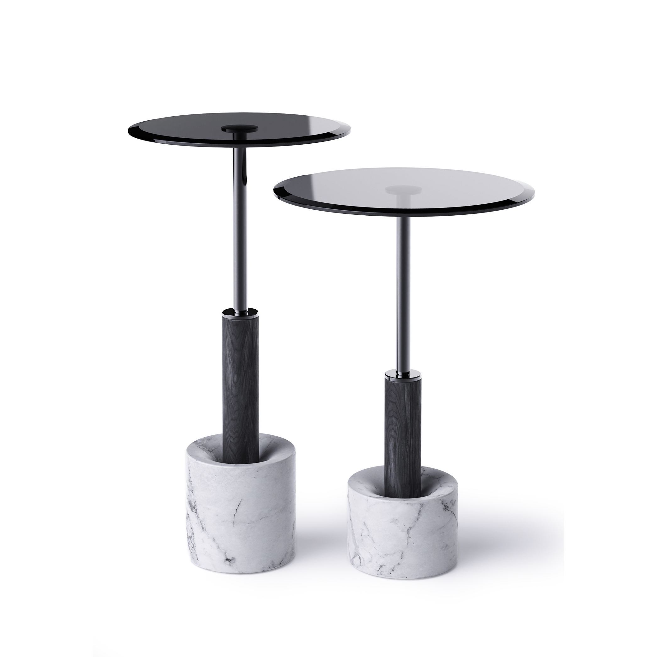 Tulia Marble Leg 2 Side Table Set