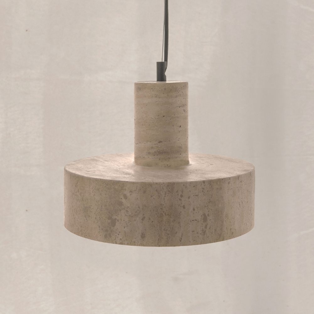 Studio Noga X Pah Studio Travertino Luna Pendant Lamp