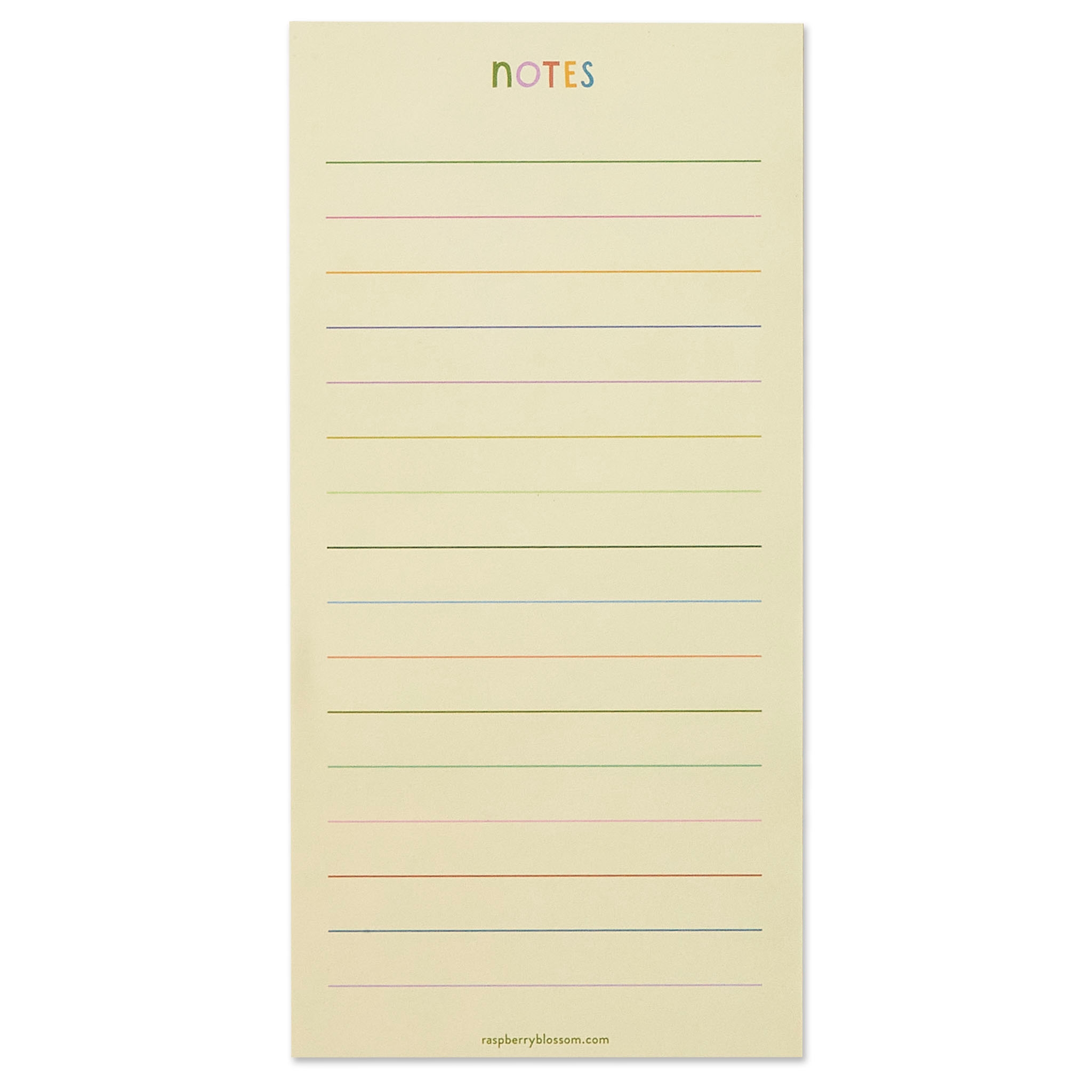 Rainbow Stripes List Pad