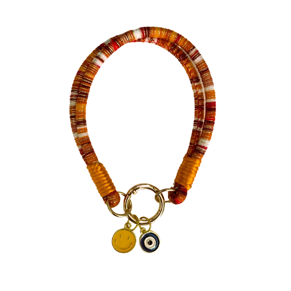 Orange Dog And Cat Necklace