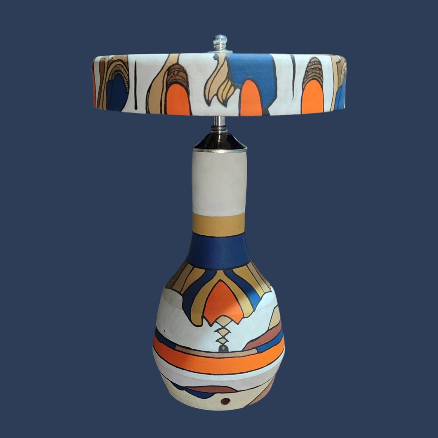 Handcrafted Ceramic Lamp - "transitions"