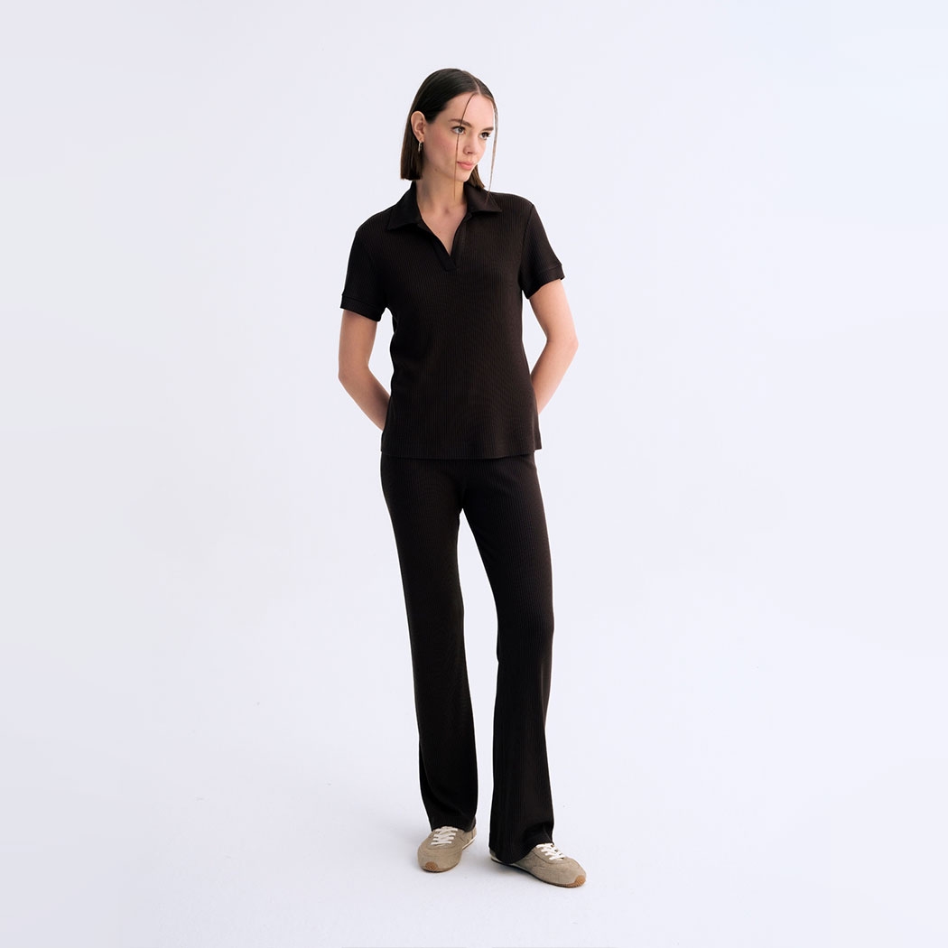 Ribbed Flow Fitilli Eşofman