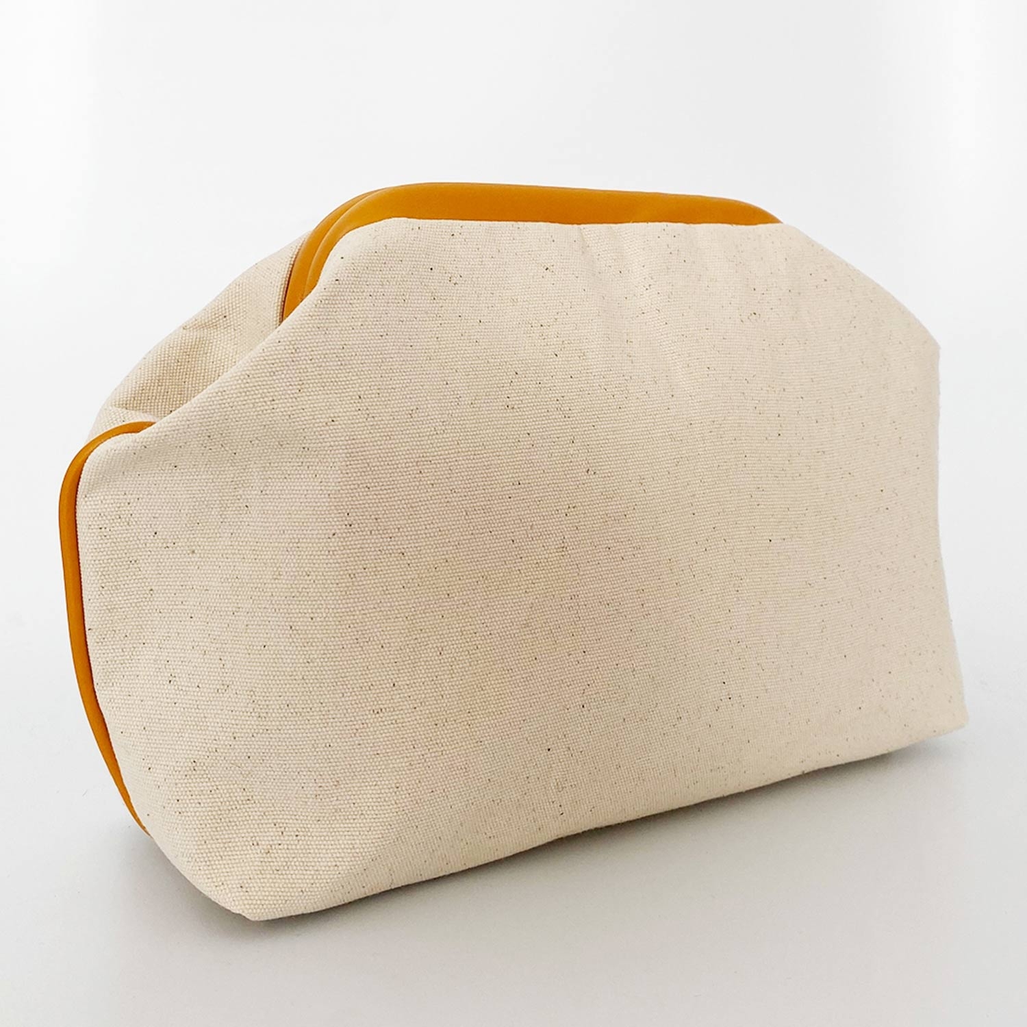 Biyeli Kanvas Keten Clutch El Çantası