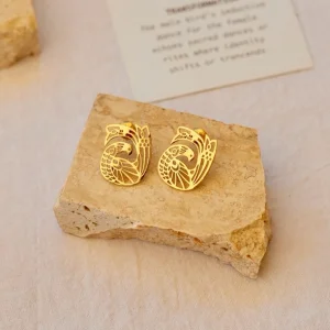 Lyrebird Earring