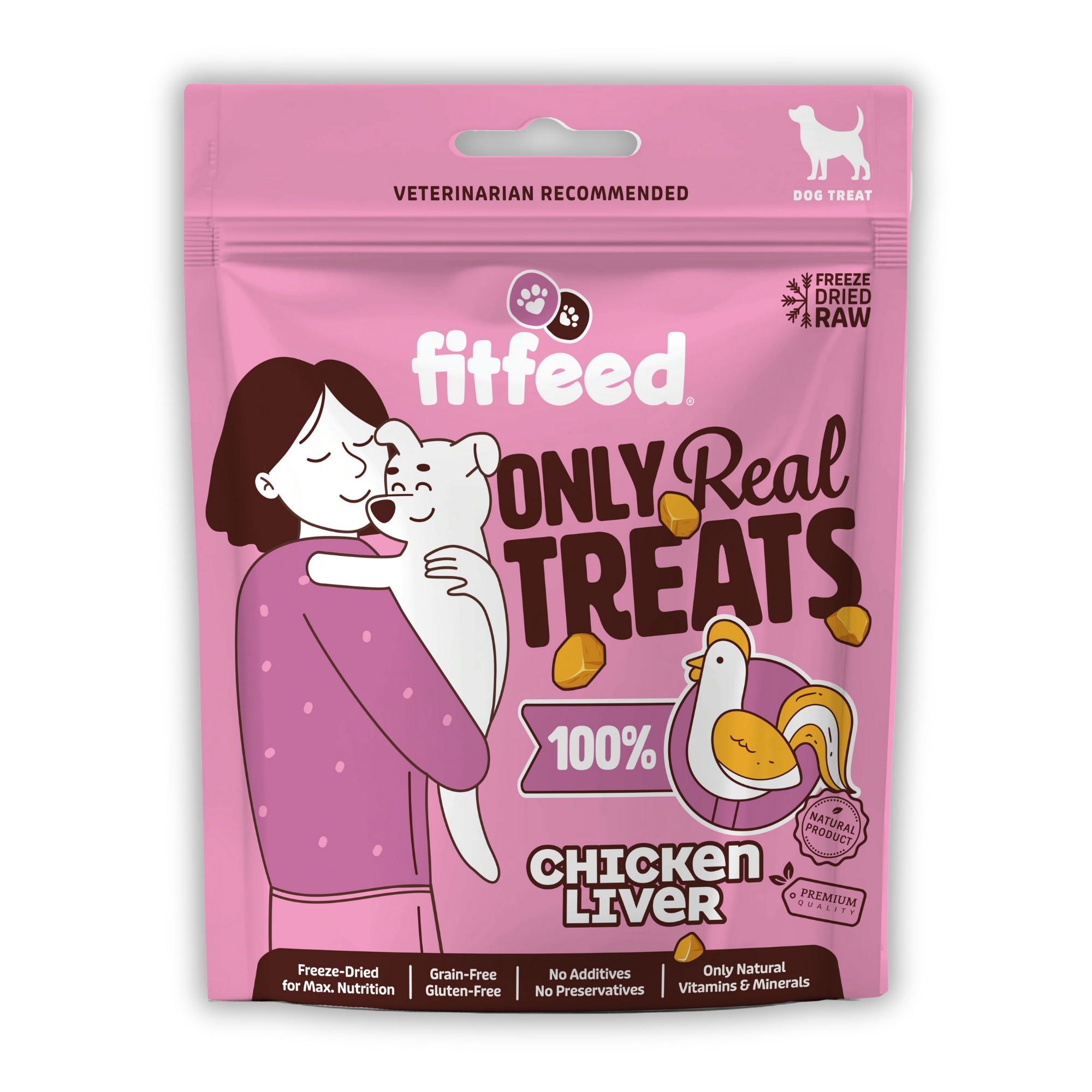 Chicken Liver Freeze-dried Raw Dog Treat 40 Gr