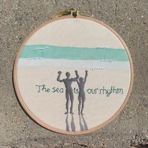 The Sea Rhythm Embroidery Hoopart