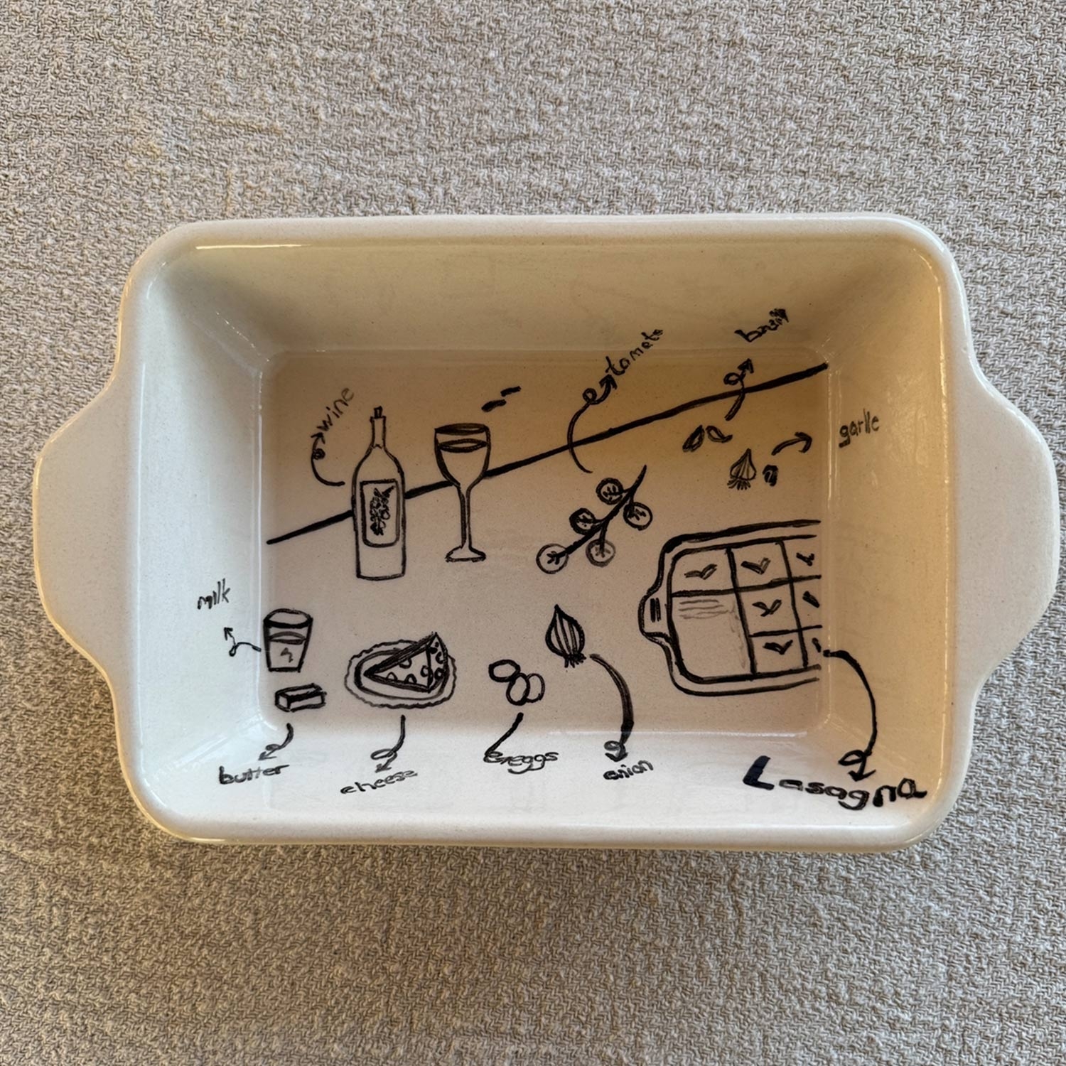 "lasagna" Serving Plate