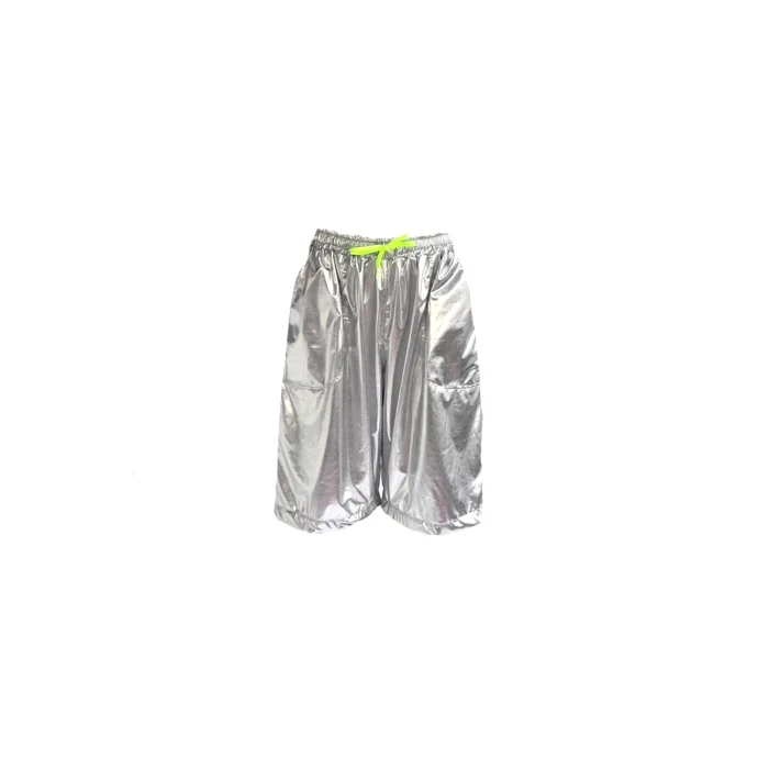 Silver Metallic Shorts - Unisex - 5