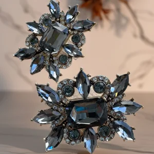 Crystal Black Elegance Earrings