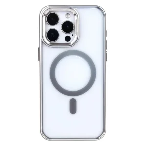 Iphone 14 Pro Kamera Standlı Magsafe Phone Case Gri