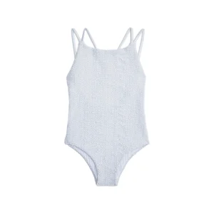 Tiana  Silver Texture Kids Swimsuit